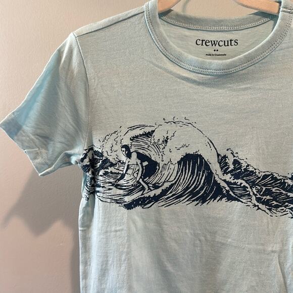 J. Crew Crewcuts Small (6/7) Surfer Graphic Short Sleeve Tee Shirt - Picture 3 of 6